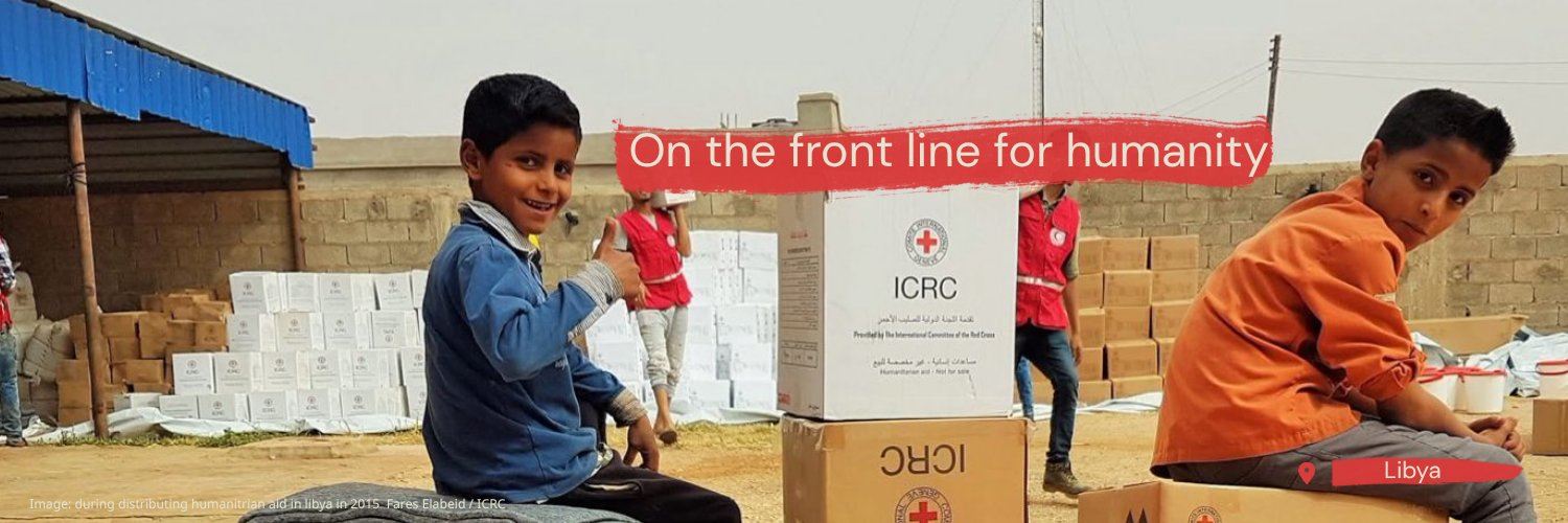 ICRC Libya's banner