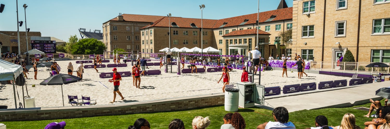 TCU Beach Volleyball's banner