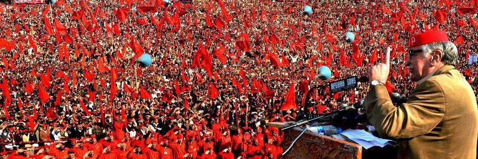 Asfandyar Wali Khan's banner