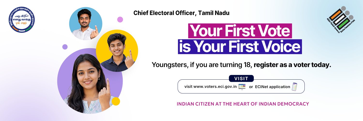 Chief Electoral Officer Tamil Nadu's banner