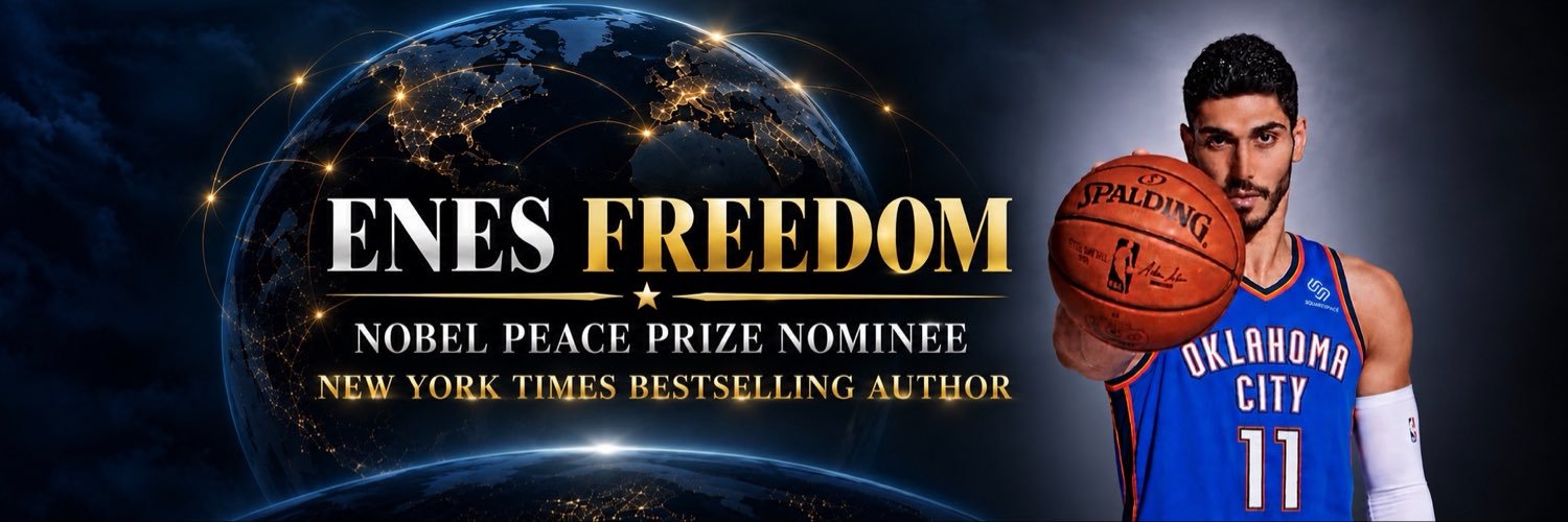Enes Kanter FREEDOM's banner