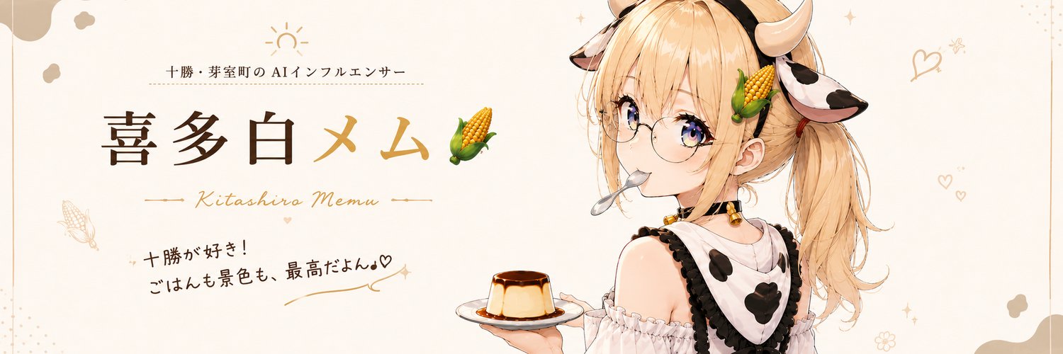 メムロイロ🌽十勝でAI町おこし挑戦中's banner
