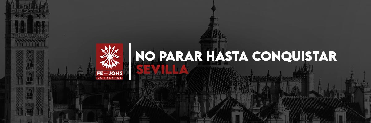 Falange Sevilla's banner