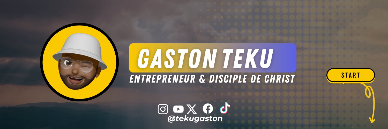 Gaston S. TEKU ✝️🇨🇲🇨🇦💲's banner