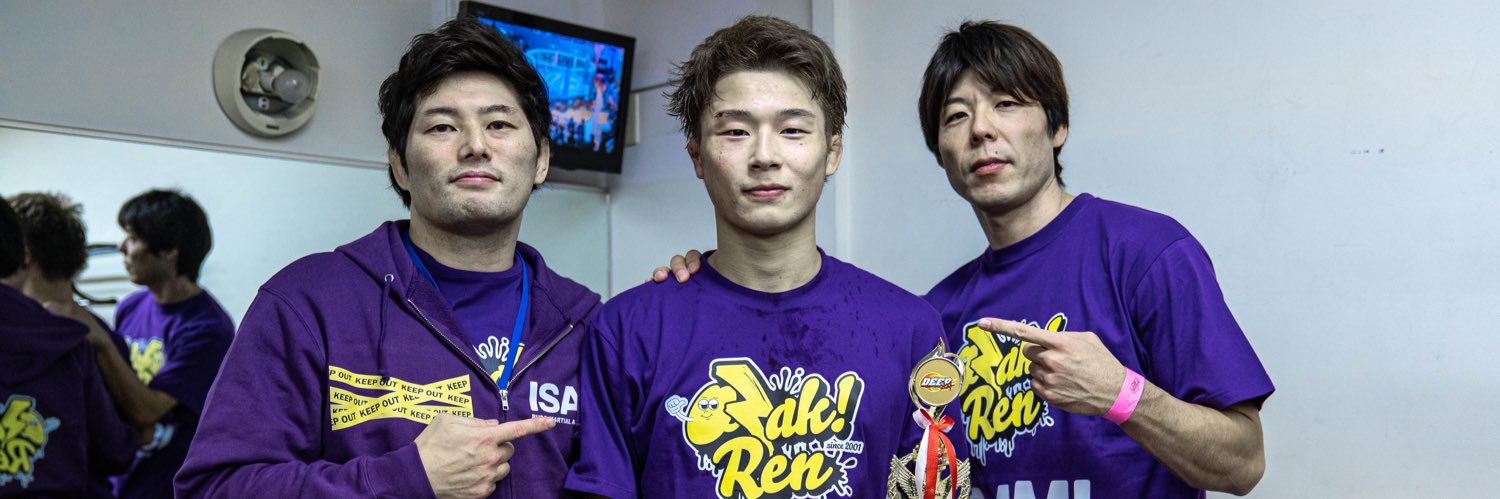 小崎 連　Ren Ozaki's banner