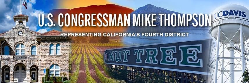 Rep. Mike Thompson's banner