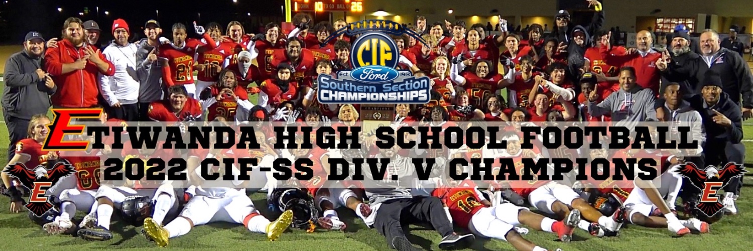 Etiwanda High Football's banner