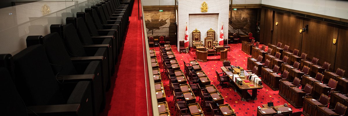 The Crown in Canada's banner