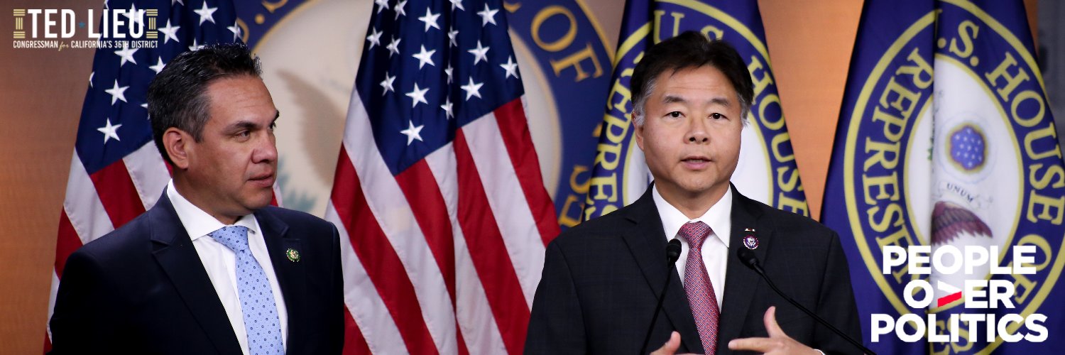 Rep. Ted Lieu's banner