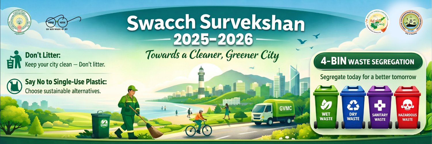 Greater Visakhapatnam Municipal Corporation (GVMC)'s banner