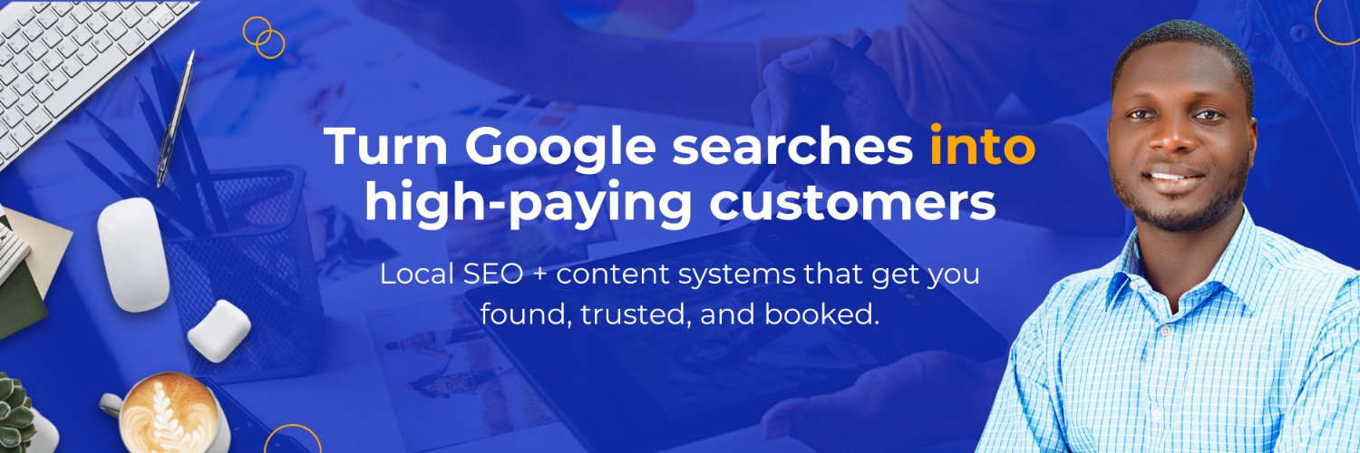 Adeleke | Local SEO That Fills Your Calendar's banner