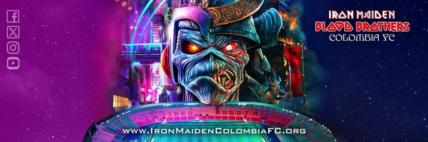 Iron Maiden Blood Brothers Colombia's banner