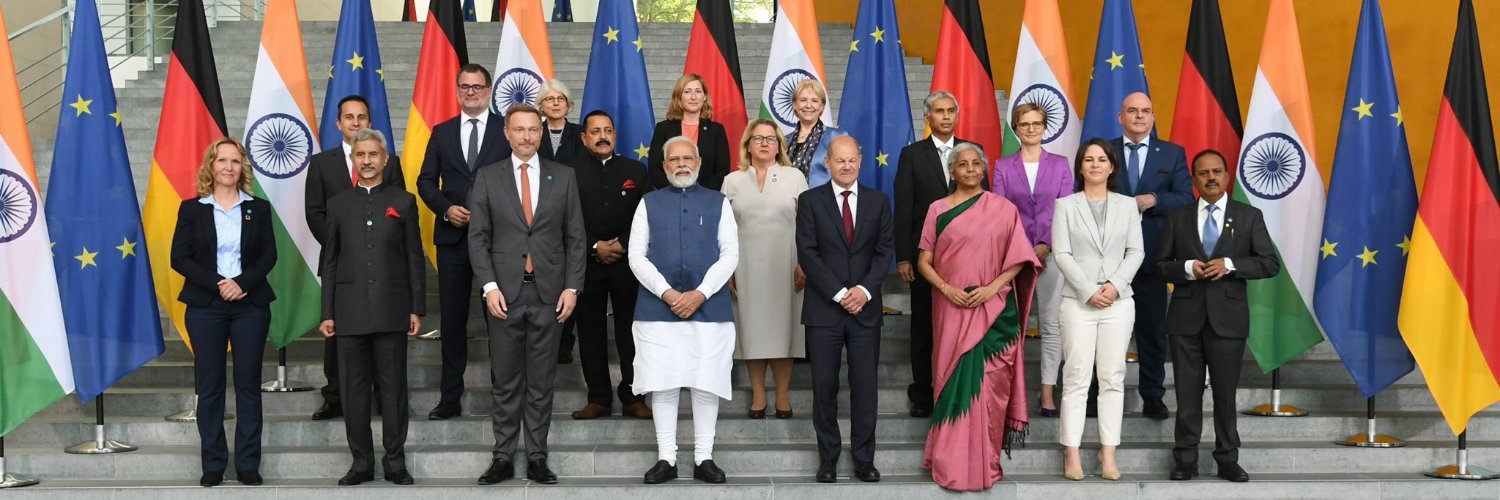 India in Germany's banner