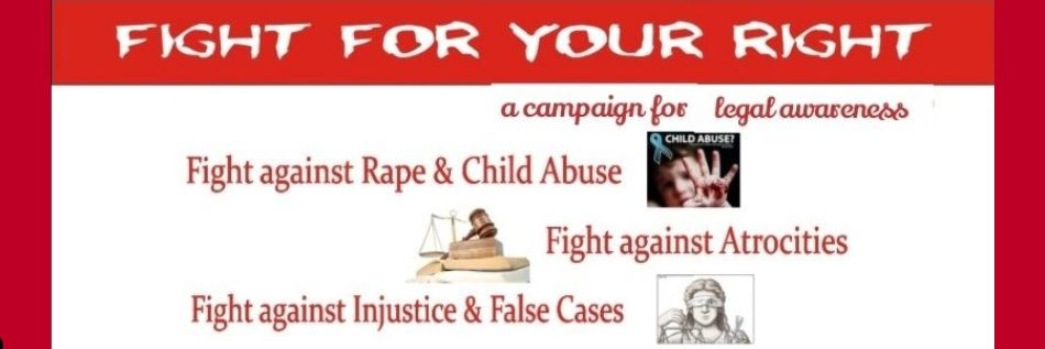 Adv Kirti Ahuja fightforyourright's banner