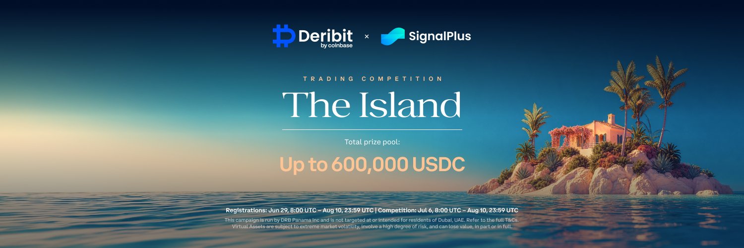 Deribit's banner