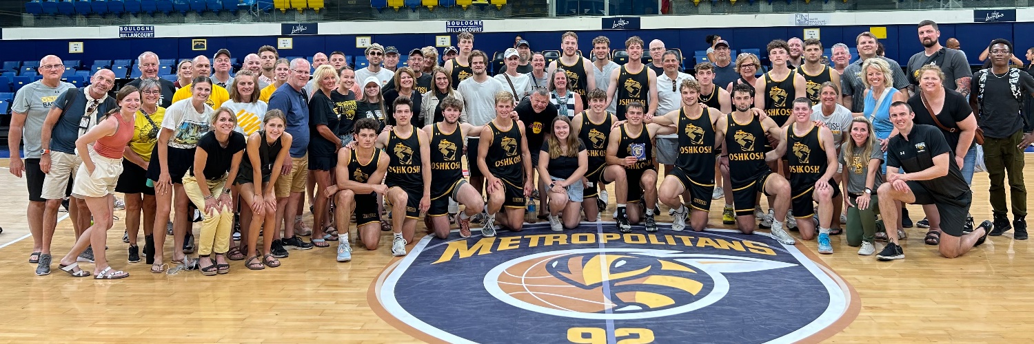 UW-Oshkosh Men's Basketball's banner