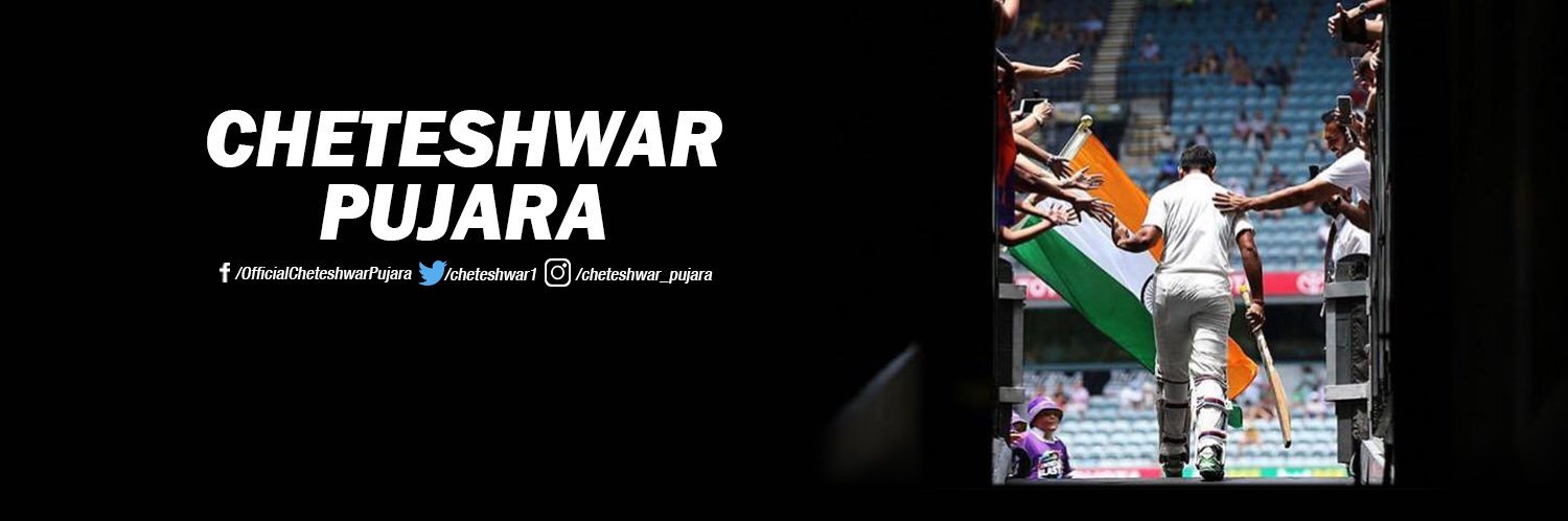 Cheteshwar Pujara's banner