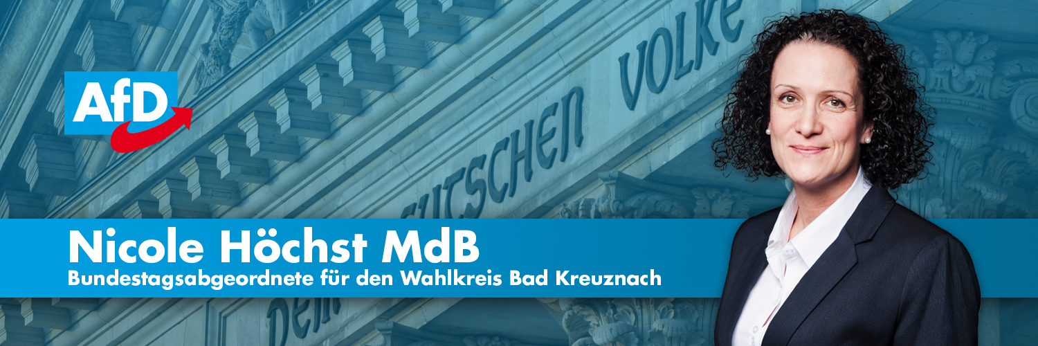 Nicole Höchst, MdB's banner
