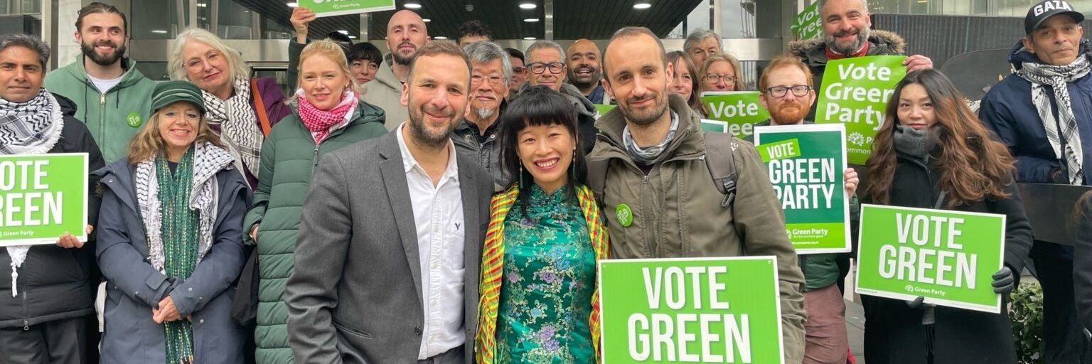 Lewisham Green Party's banner