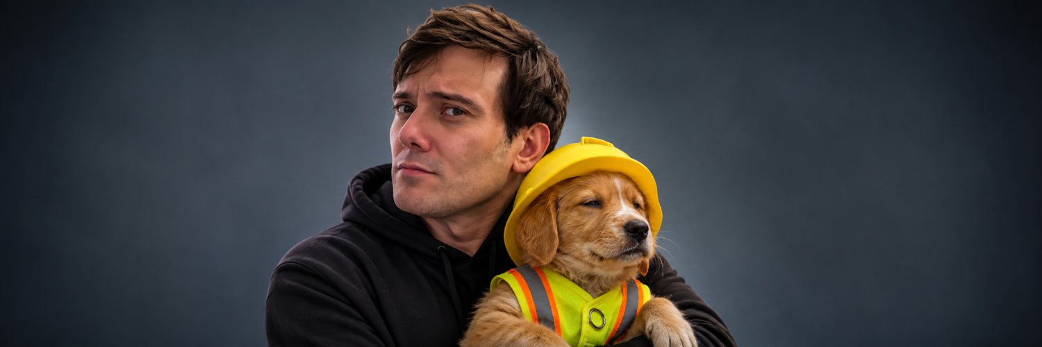 Martin Shkreli's banner