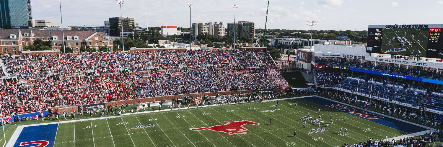 SMU Football's banner