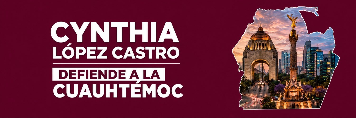 Cynthia López Castro's banner