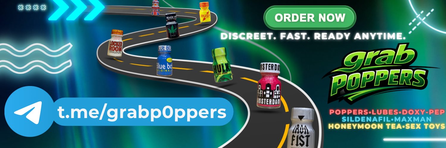 Grab Poppers - Trusted and Quality Poppers💯's banner