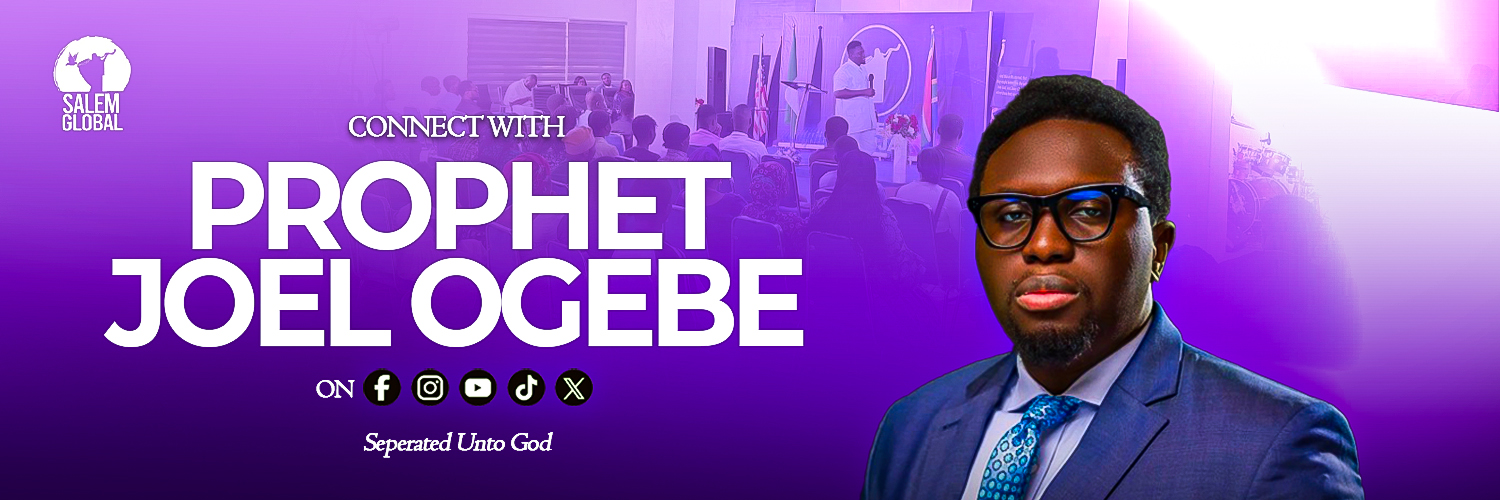 Prophet Joel Ogebe's banner