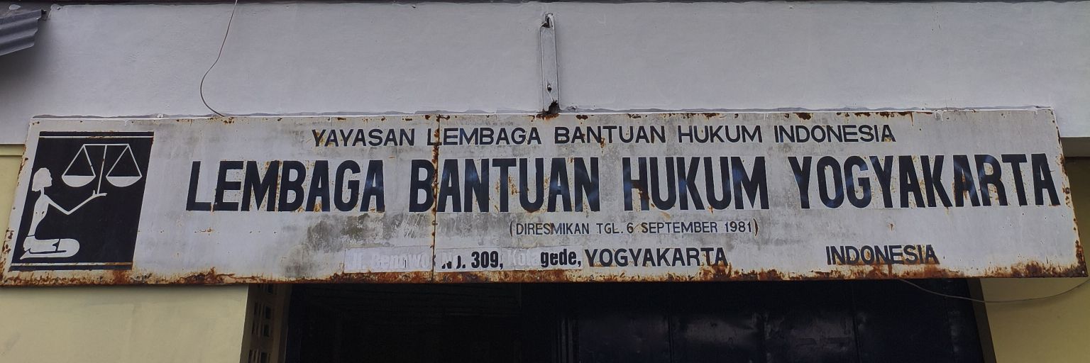 YLBHI-LBH Yogyakarta's banner