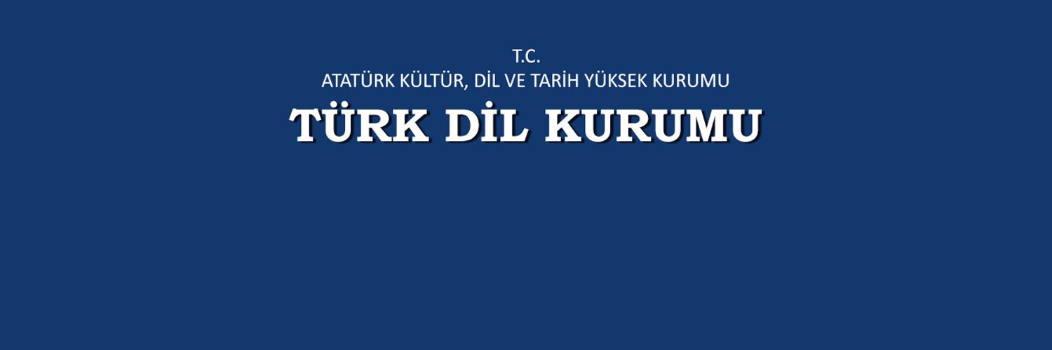 Türk Dil Kurumu's banner