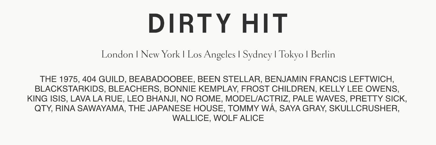 Dirty Hit's banner
