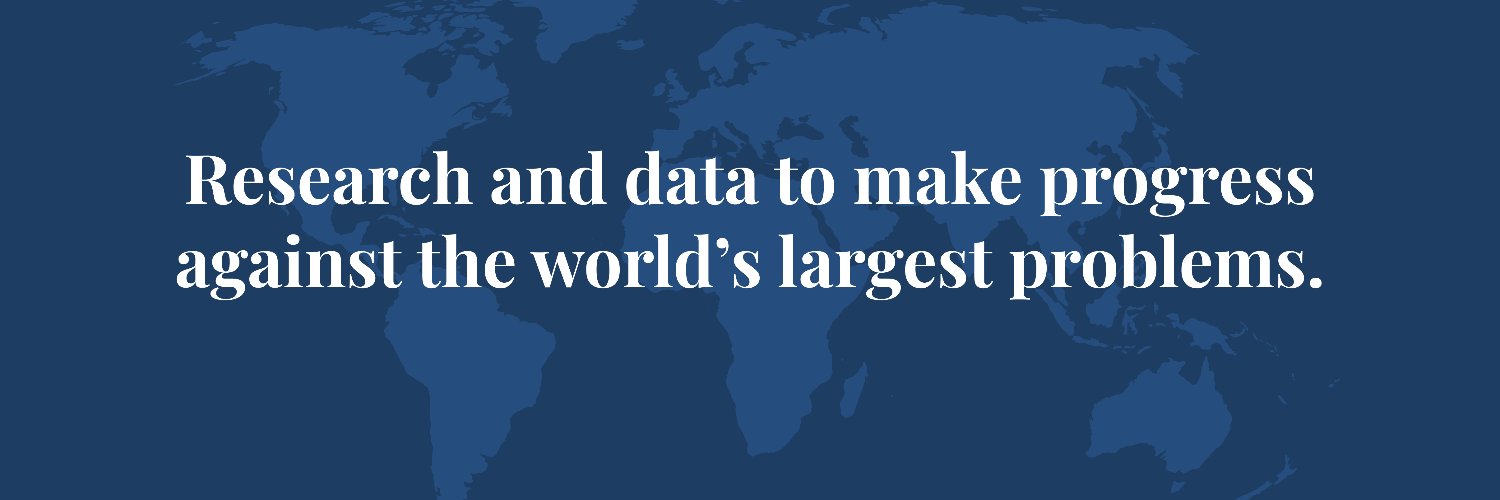 Our World in Data's banner
