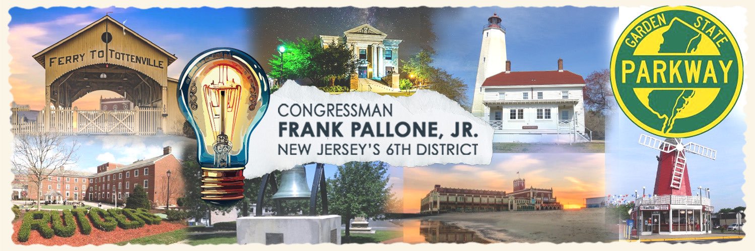 Rep. Frank Pallone's banner