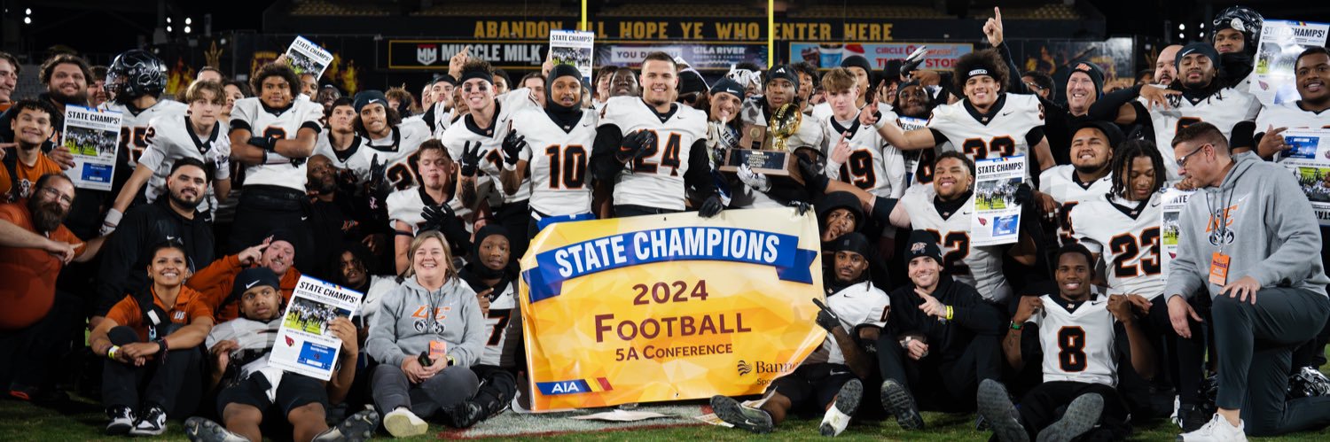 Desert Edge Football's banner