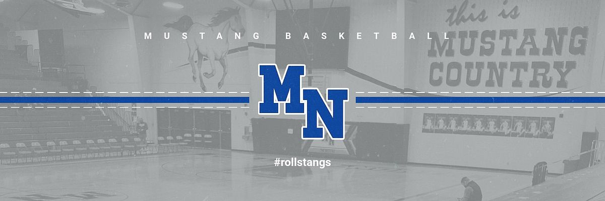 Mustang Basketball's banner