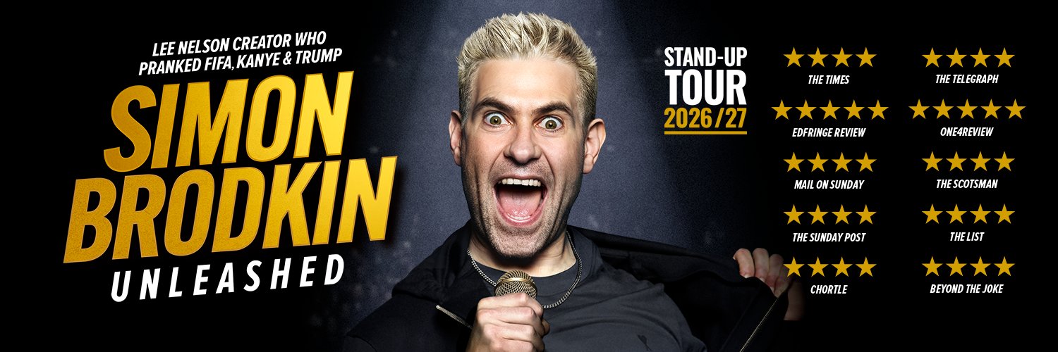 Simon Brodkin's banner