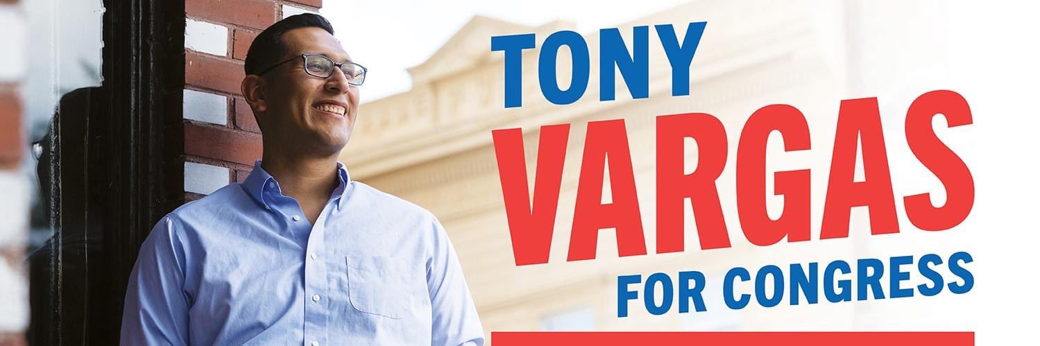 Senator Tony Vargas's banner