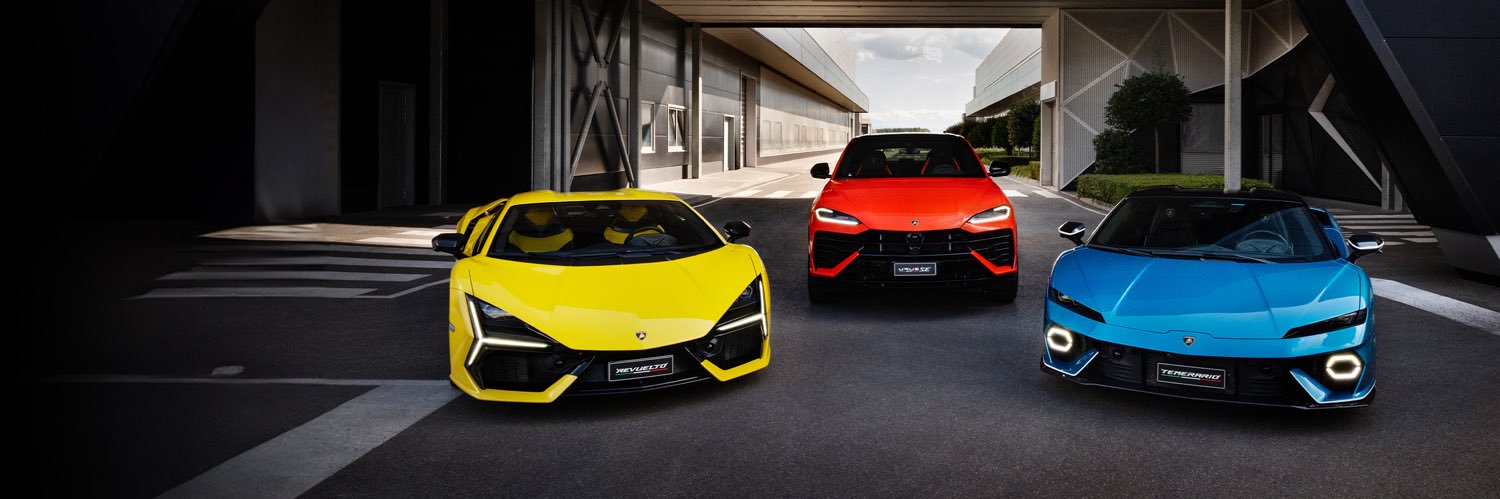 Lamborghini's banner