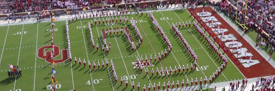 The Pride of Oklahoma's banner