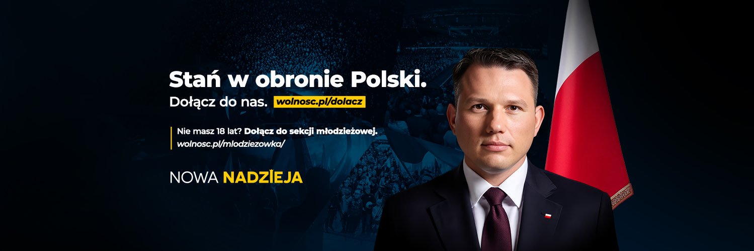 Sławomir Mentzen's banner