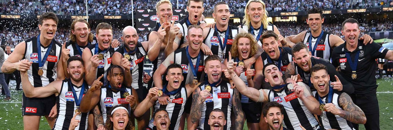 Collingwood Cheersquad's banner