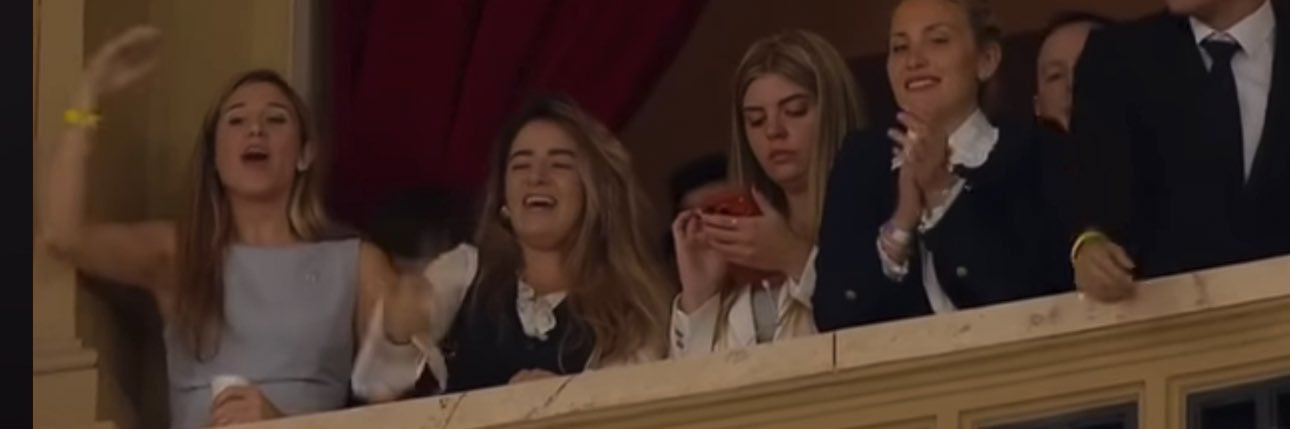 Pilar Maradona's banner
