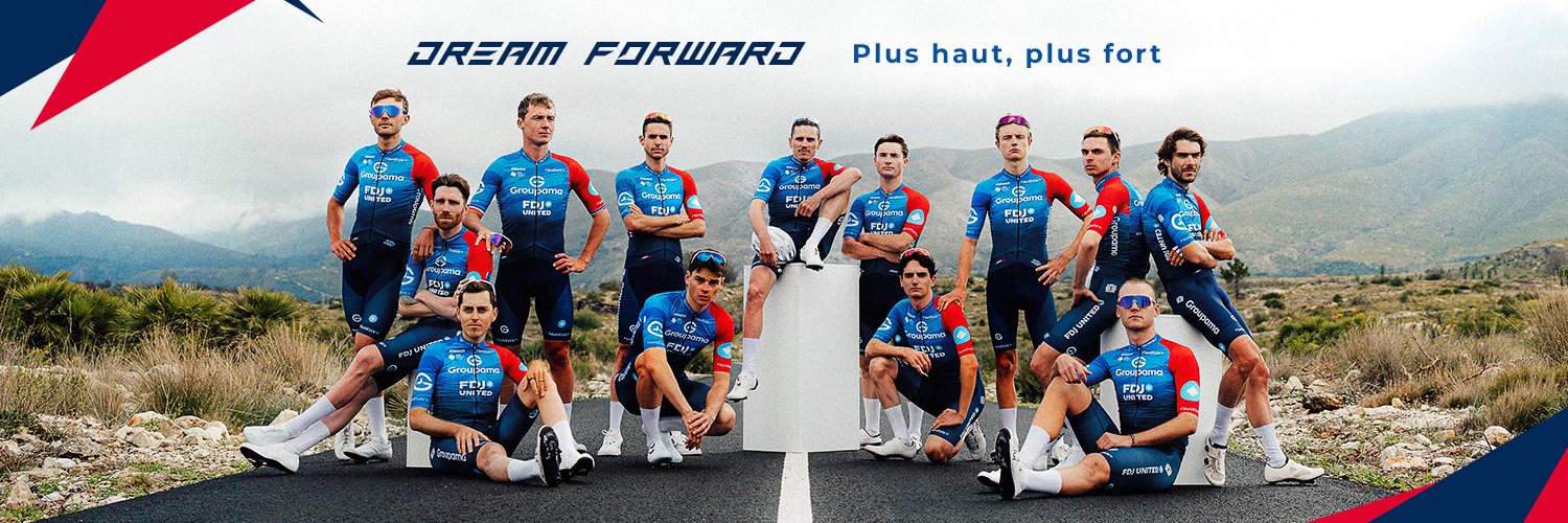 Équipe Cycliste Groupama-FDJ United's banner