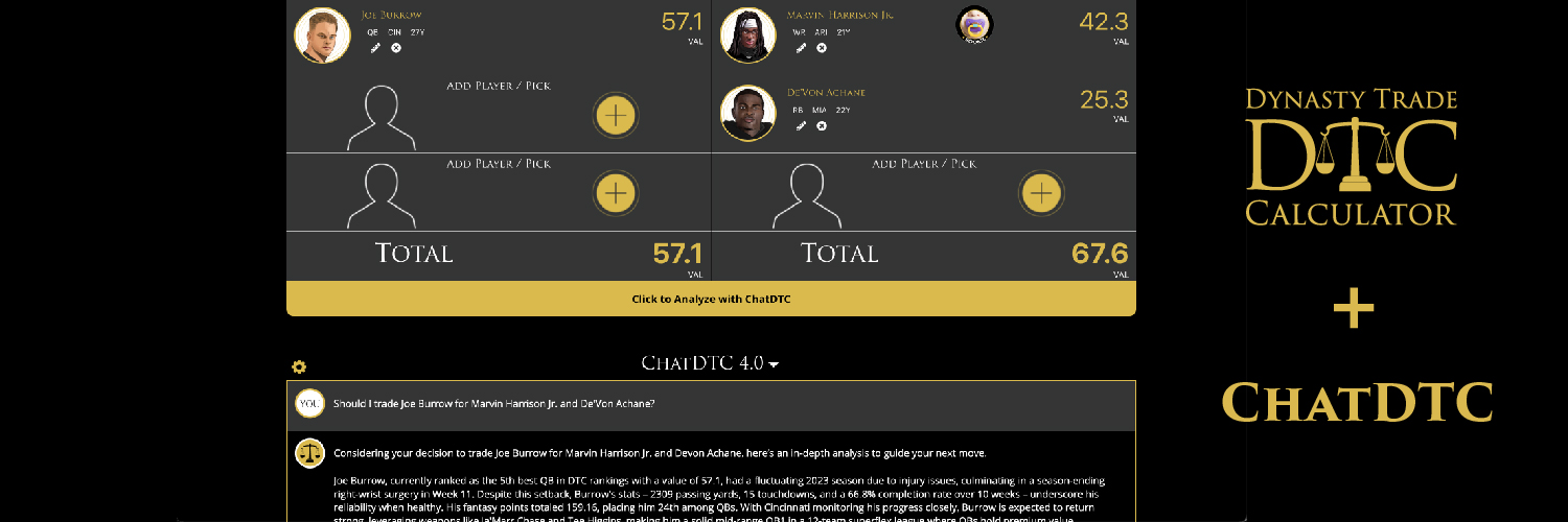 Dynasty Trade Calculator™⚖️'s banner