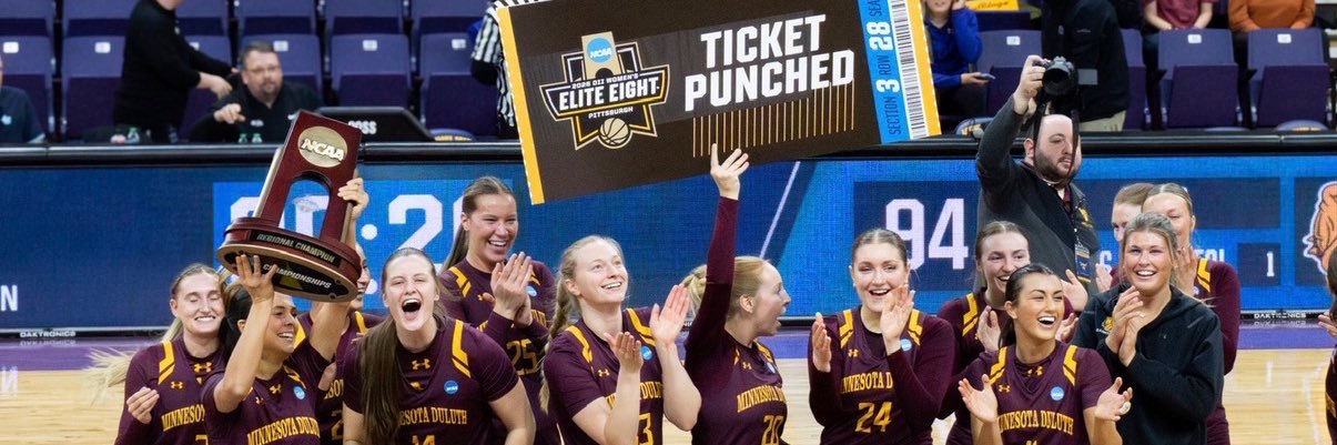 UMD Women's Bball's banner