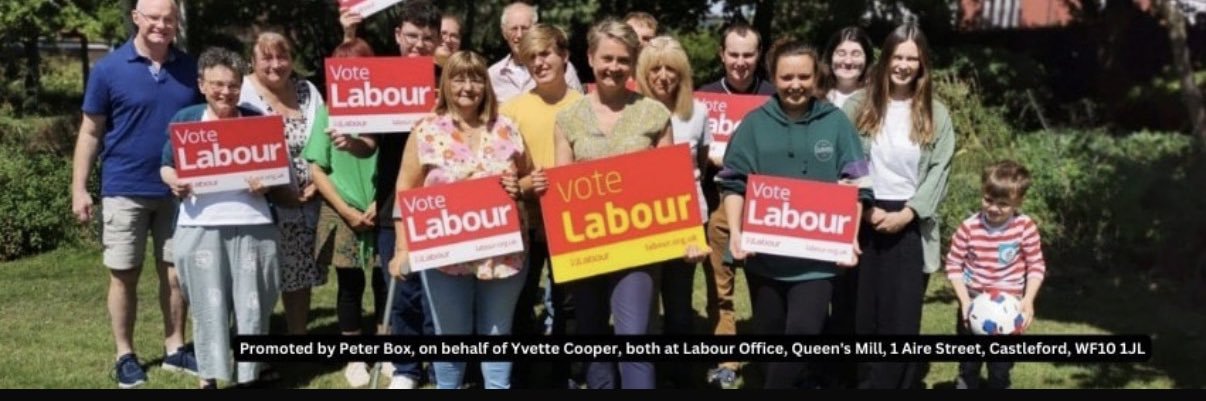 Yvette Cooper's banner