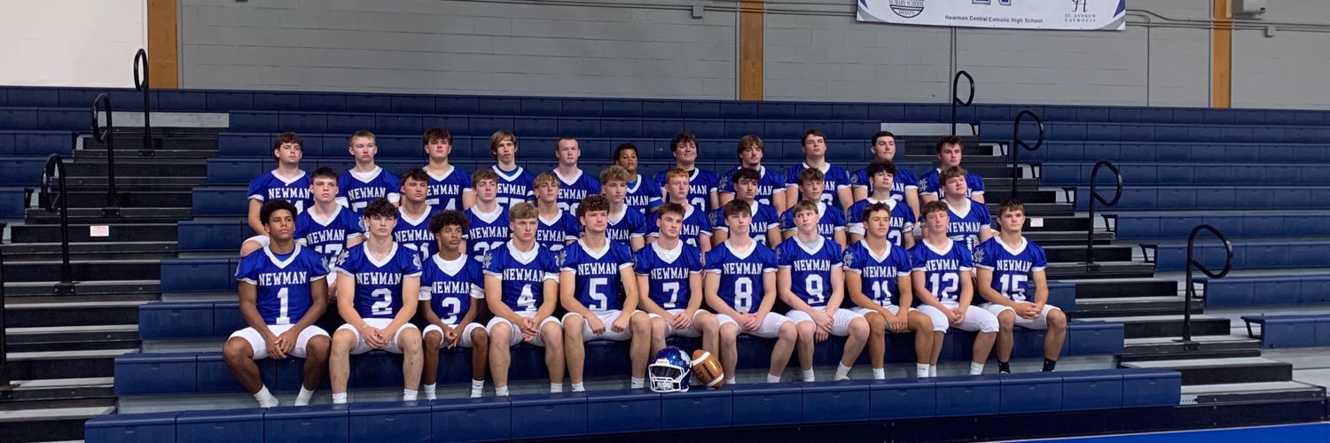 Newman Football's banner