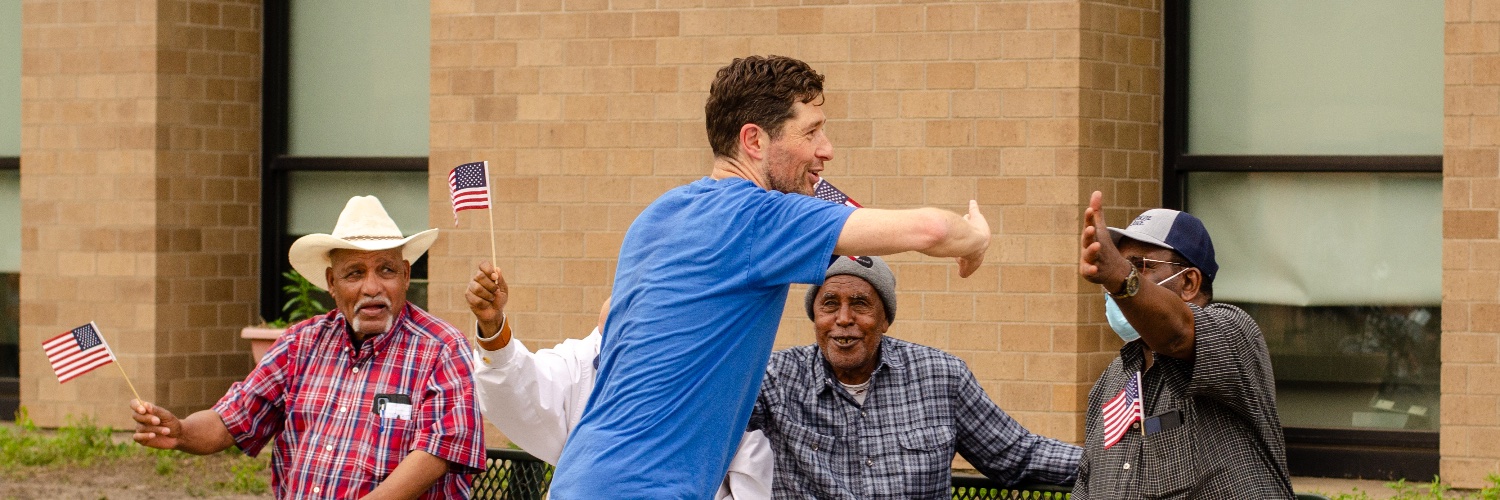Jacob Frey's banner