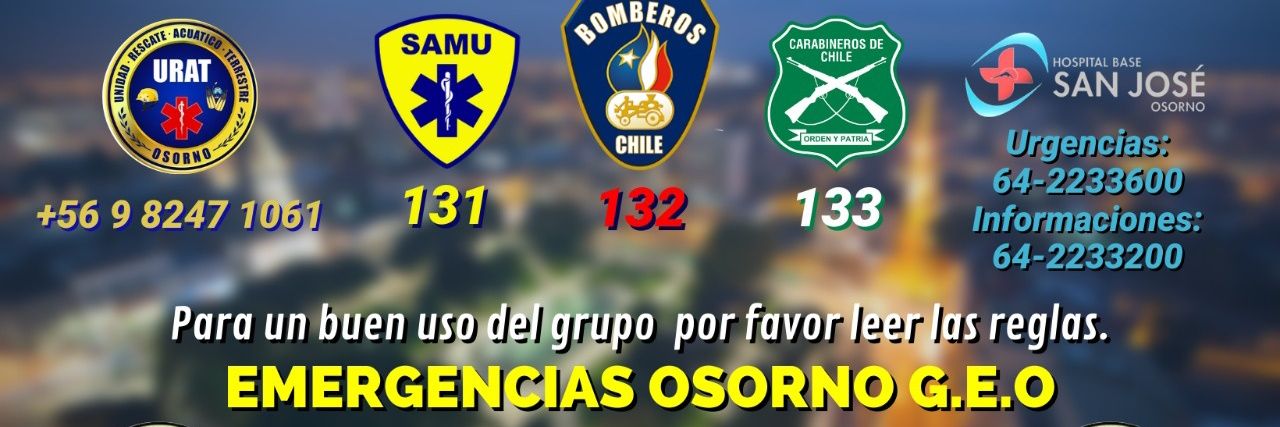 🚨Emergencias Osorno GEO's banner