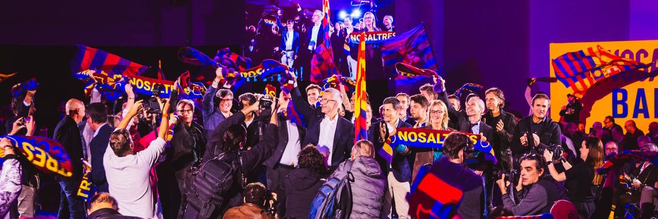 Nosaltres Barça's banner